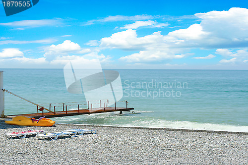 Image of solar sea beach