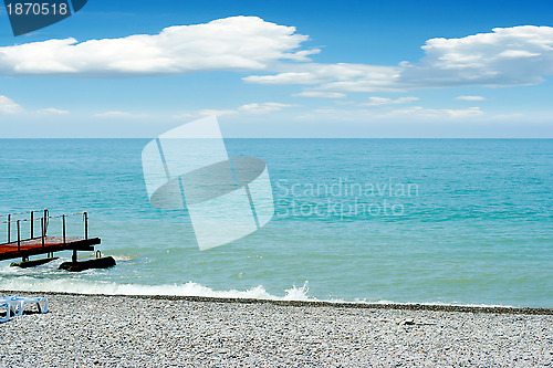 Image of solar sea beach