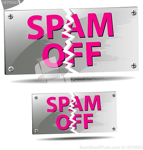 Image of "Spam Off" label 