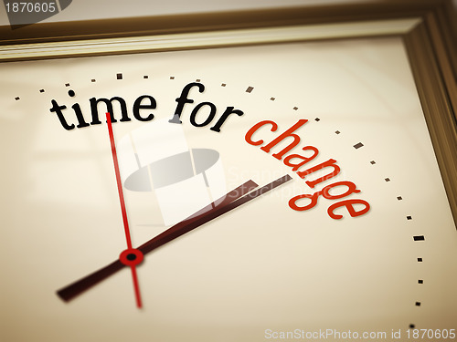 Image of time for change