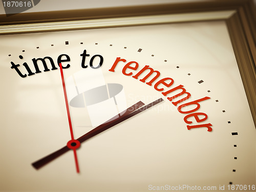 Image of time ro remember