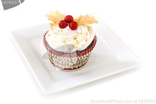 Image of Christmas cupcake