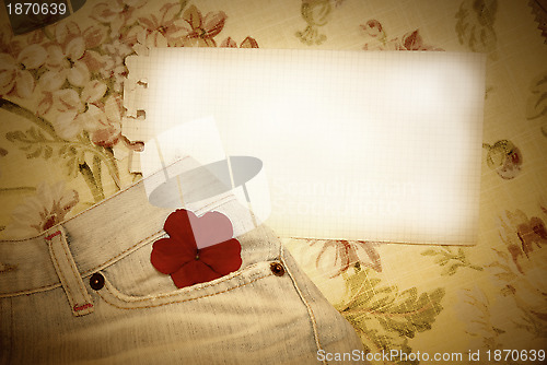 Image of vintage card to write