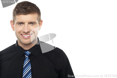 Image of Smiling businessperson. Copy space concept