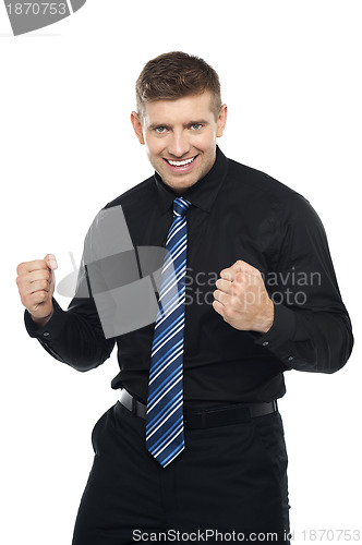 Image of Excited young young entrepreneur