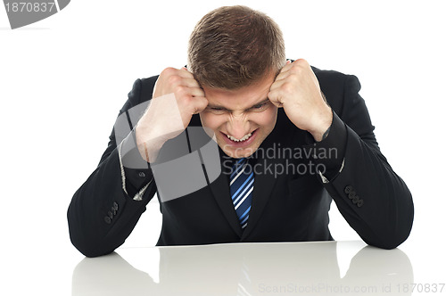 Image of Frustrated businessman