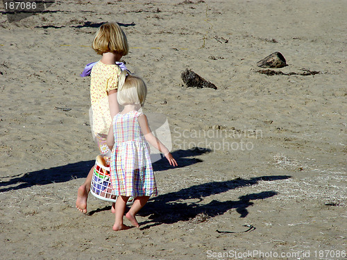 Image of Blond Girls On The Beach