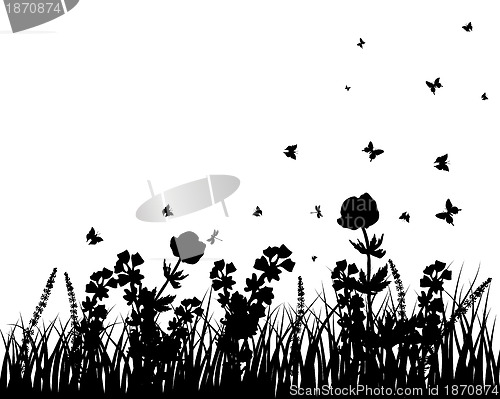 Image of meadow silhouettes