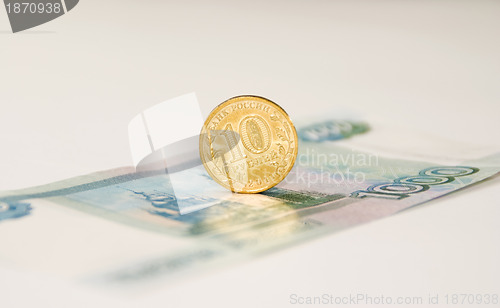 Image of Coin on the banknote