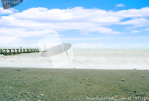 Image of solar sea beach