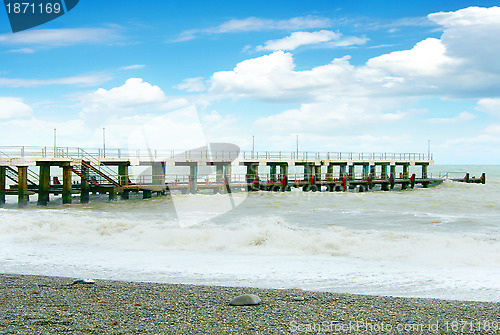 Image of solar sea beach