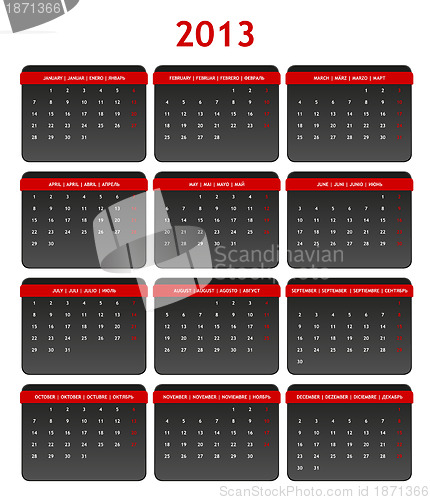 Image of 2013 Calendar