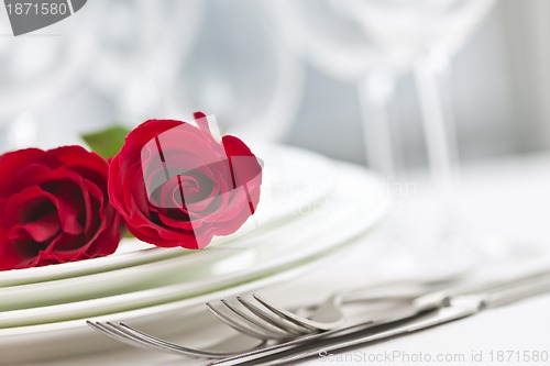 Image of Romantic dinner setting