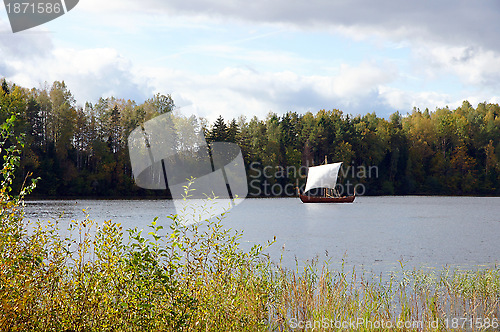 Image of Landscape with a boat