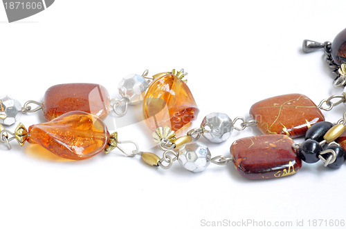 Image of Necklace made of gem and stone