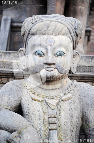 Image of Ancient buddha sculpture in Nepal