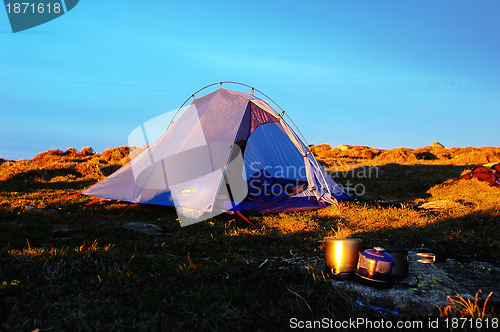 Image of Camping on the top of mountains