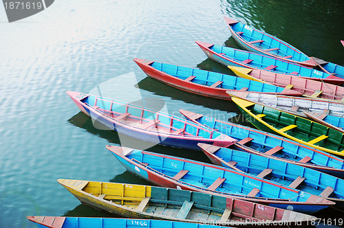 Image of Colorful tour boats