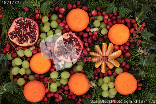 Image of Christmas Fruit and Flora