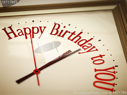 Image of happy birthday to you