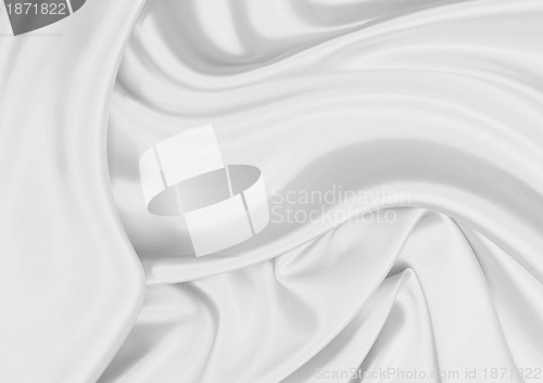 Image of Smooth elegant white silk