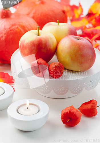 Image of Apples and pumpkins