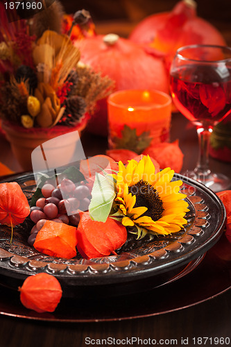 Image of Autumn place setting