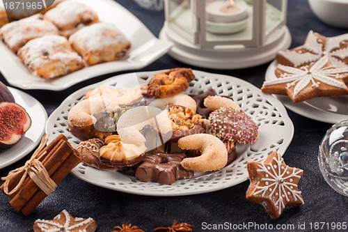 Image of Assortment of Christmas cookies