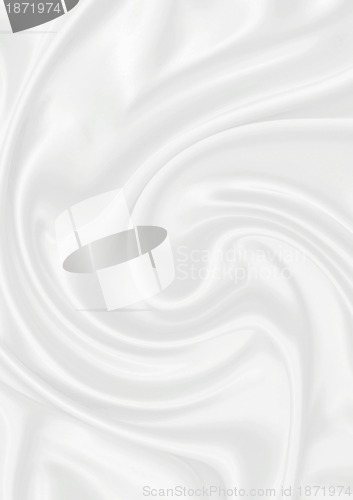 Image of Smooth elegant white silk