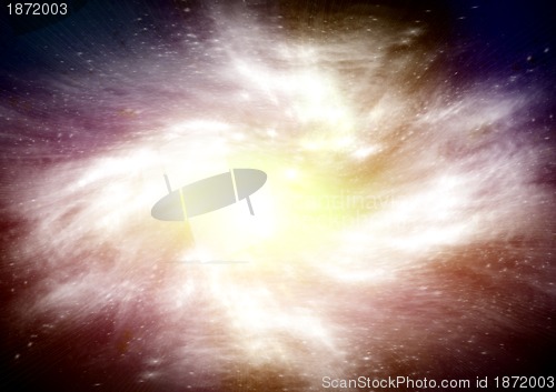 Image of galaxy in a free space