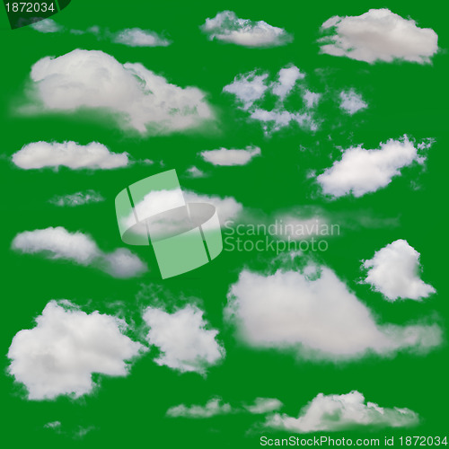 Image of White clouds isolated