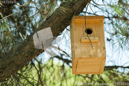 Image of Wooden house for the birds