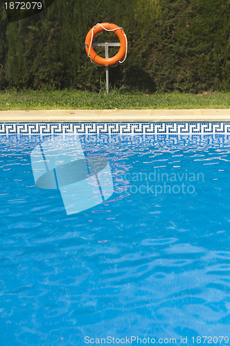 Image of Buoy and swimming pool