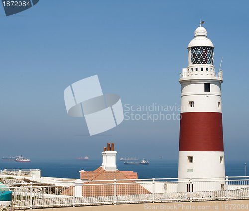 Image of View of the port light of Gibraltar