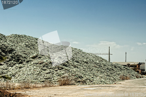 Image of A pile of glass for recycling