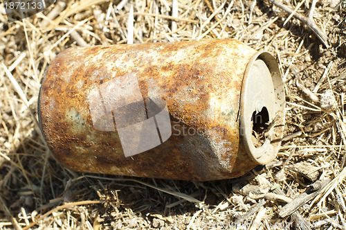 Image of Old rusty can of soft drink