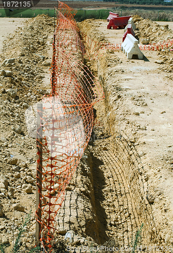 Image of Excavated channel for tube