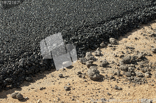 Image of Asphalt and asphalting the road