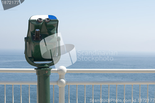 Image of Green tourist telescope