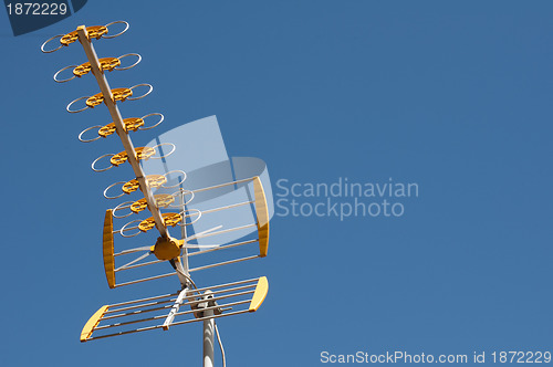 Image of Antenna on a blue sky