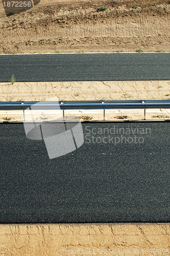 Image of New asphalt highway road