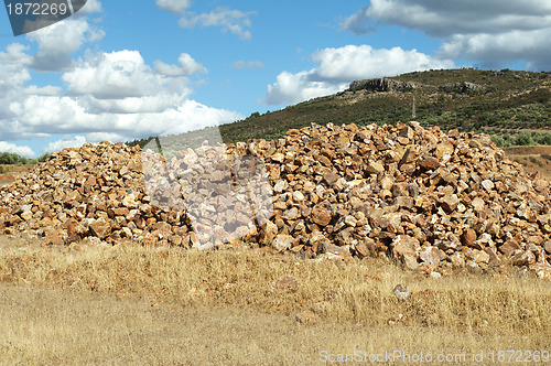 Image of Pile of stones for construction