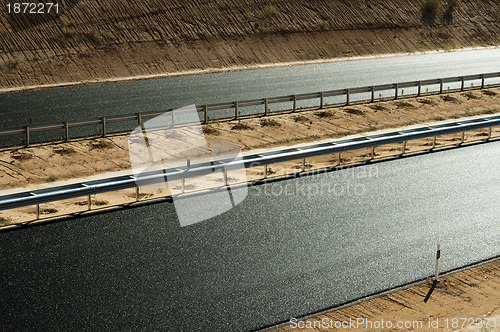 Image of New asphalt highway road