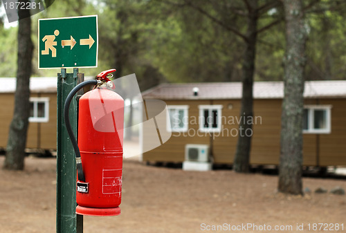 Image of Fire extinguisher and mobile homes