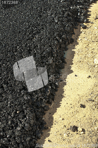 Image of Asphalt and asphalting the road