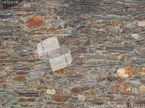 Image of Mortar and stone wall.