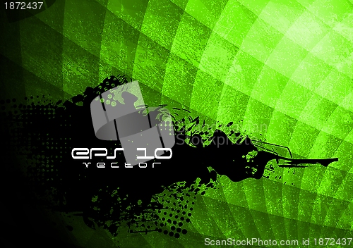 Image of Green grunge background