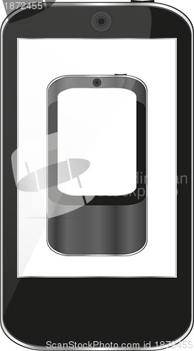 Image of modern smart phone for mobile communication