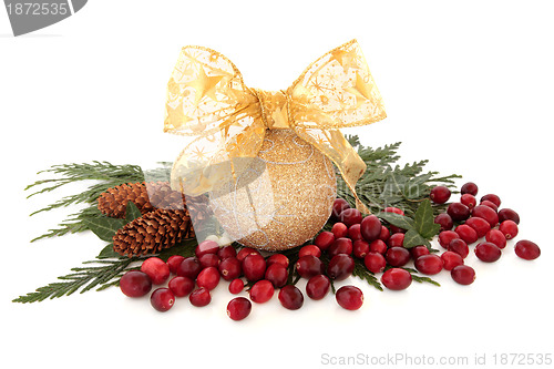Image of Sparkling Bauble and Cranberries