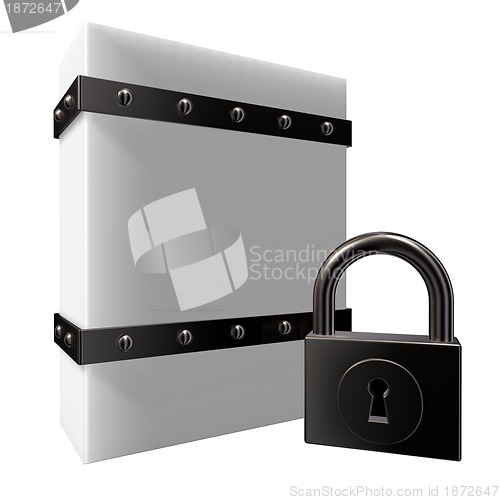 Image of box and padlock